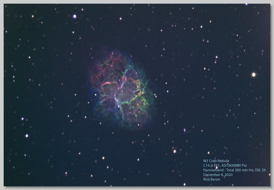 M1 Crab Nebula - Dec 2020