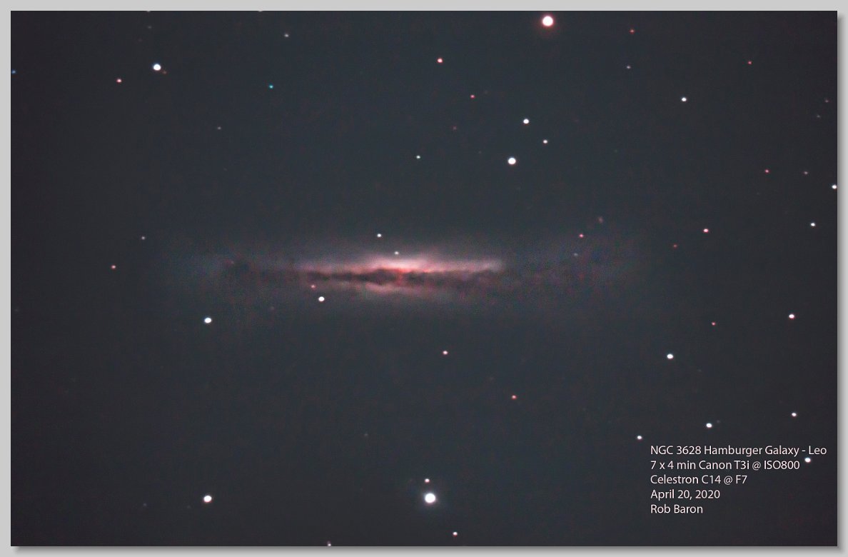 NGC3628 Hamburger - April 2020